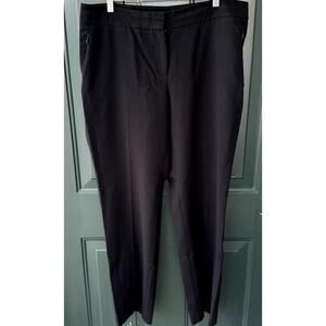 Chico's Black Straight Leg Dress Pants Trousers Sz 12 Short for Office, Work